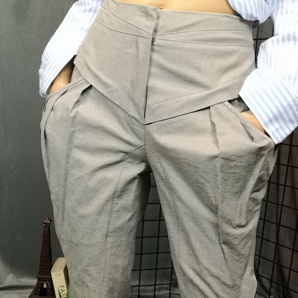 Vintage stretch denim twill slim Punk Hero pants - Picture 4 of 12